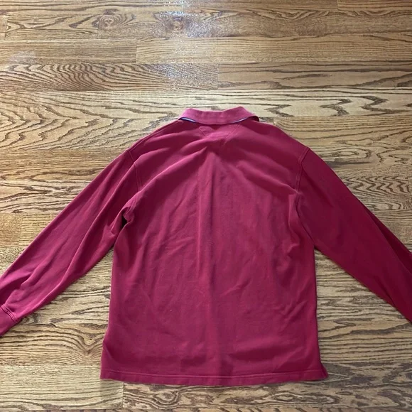 Tommy Hilfiger Burgundy Mens Cotton Button Down - Picture 4 of 4